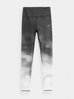 4F Trainingsleggings In Grau/ Weiß