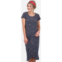 Kleid TheaAK B In Marine -Bekleidungsförderung Laden alife and kickin kleid theaak b in marine 1