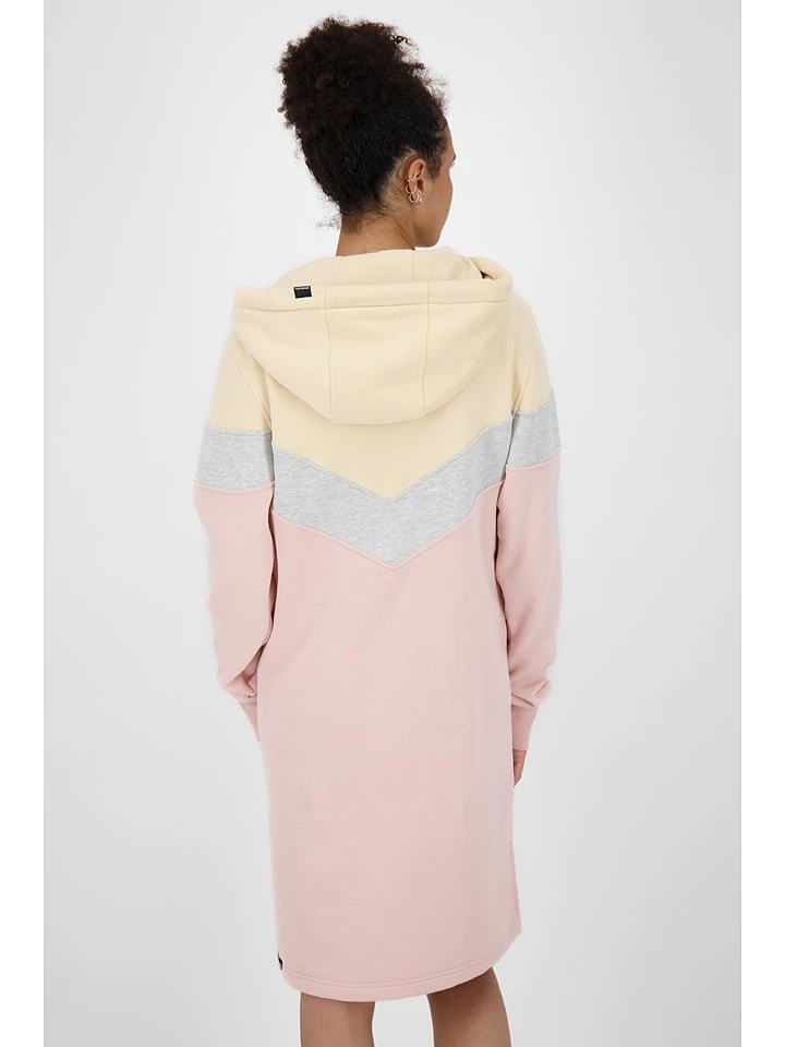 Sweatkleid "Biggi" In Rosa/ Gelb 5 Sweatkleid "Biggi" In Rosa/ Gelb – Bild 3