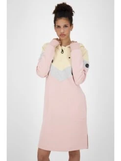 Sweatkleid "Biggi" In Rosa/ Gelb