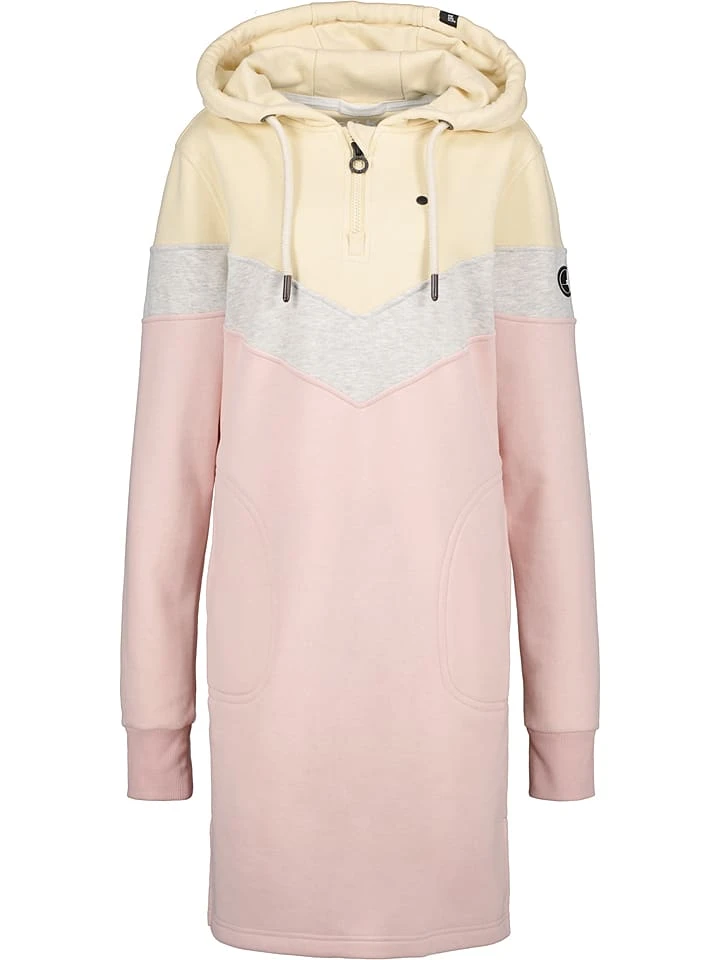 Sweatkleid "Biggi" In Rosa/ Gelb 8 Sweatkleid "Biggi" In Rosa/ Gelb – Bild 6