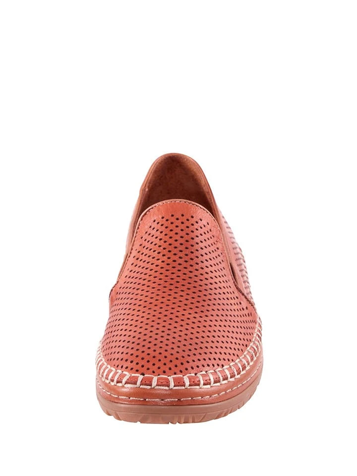 Andrea Conti Leder-Slipper In Rot 4 Andrea Conti Leder-Slipper In Rot – Bild 2