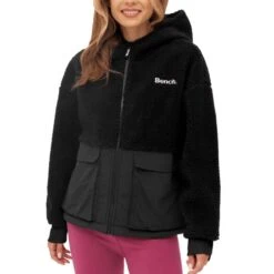 Bench Freizeit Jacken Sandie Hooded Jacket Women Black