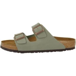 Birkenstock Sandale Arizona Birko-Flor Nubuk Normal In Grau