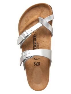 Birkenstock Zehentrenner "Mayari" In Silber - Weite N -Bekleidungsförderung Laden birkenstock zehentrenner mayari in silber weite n 3