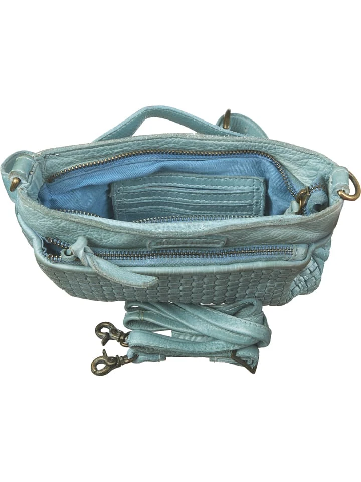 Leder-Gürteltasche "Casual Beltbag" In Türkis - (B)22 X (H)14 X (T)4 Cm 6 Leder-Gürteltasche "Casual Beltbag" In Türkis - (B)22 X (H)14 X (T)4 Cm – Bild 4