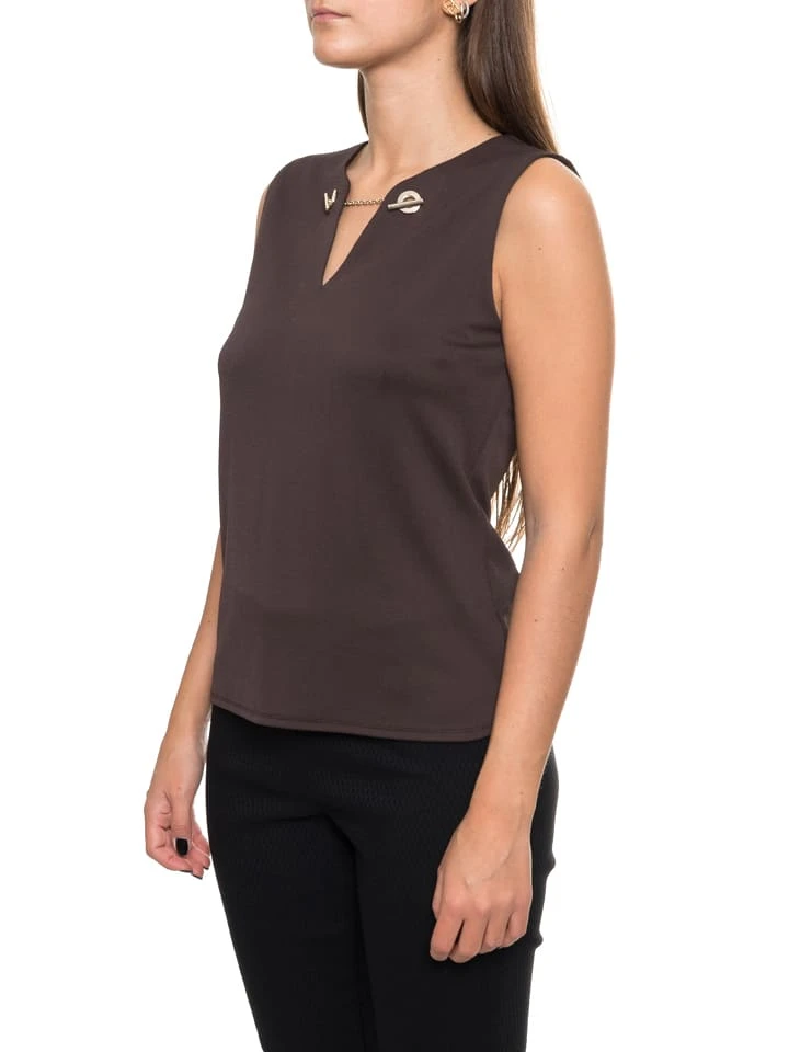 Calvin Klein Bluse In Braun 4 Calvin Klein Bluse In Braun – Bild 2