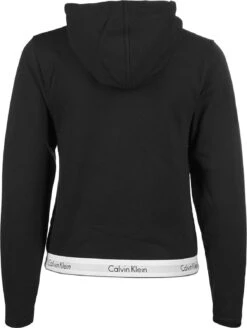 CALVIN KLEIN UNDERWEAR Hooded Zipper W In Black -Bekleidungsförderung Laden calvin klein underwear hooded zipper w in black 1