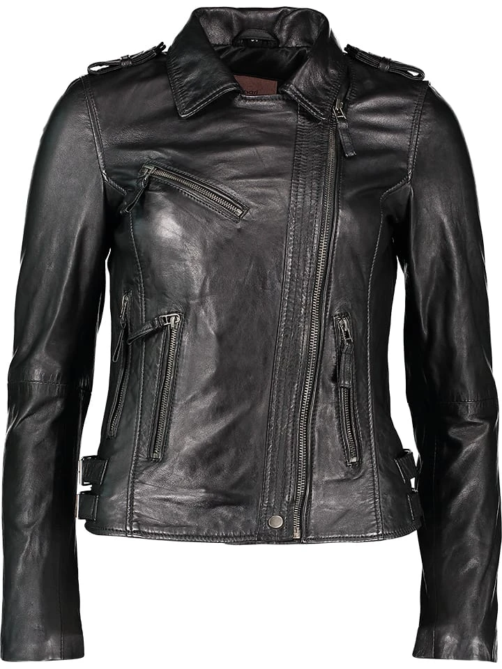 Lederjacke "Subi" In Schwarz 5 Lederjacke "Subi" In Schwarz – Bild 3