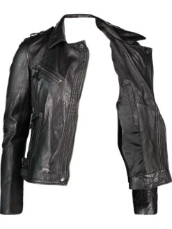 Lederjacke "Subi" In Schwarz 9 Lederjacke "Subi" In Schwarz -Bekleidungsförderung Laden caminari lederjacke subi in schwarz 3