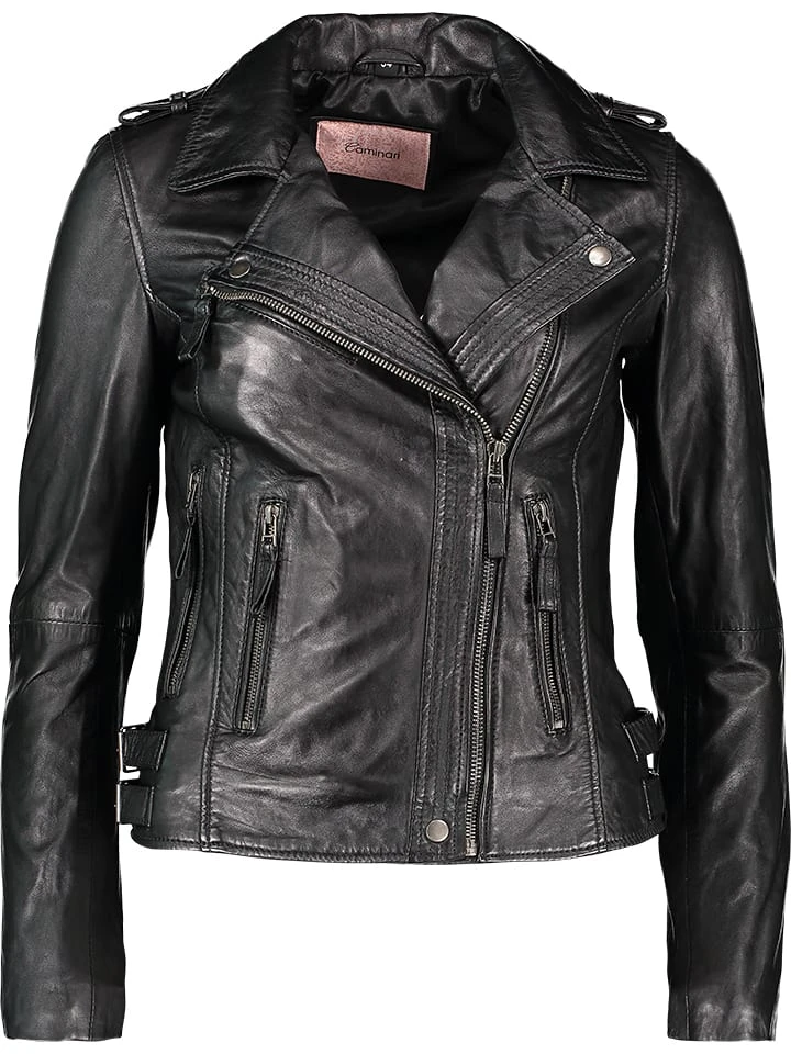 Lederjacke "Subi" In Schwarz 3 Lederjacke "Subi" In Schwarz