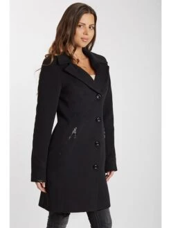 Wollmantel In Schwarz -Bekleidungsförderung Laden ciriana wollmantel in schwarz 2