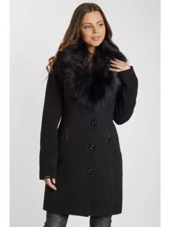 Wollmantel In Schwarz -Bekleidungsförderung Laden ciriana wollmantel in schwarz 3