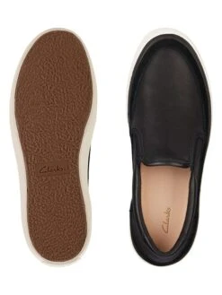 Clarks Leder-Slipper "Aceley Step" In Schwarz -Bekleidungsförderung Laden clarks leder slipper aceley step in schwarz 6