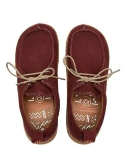 Leder-Schnürschuhe In Bordeaux -Bekleidungsförderung Laden comfortfusse leder schnurschuhe in bordeaux 4