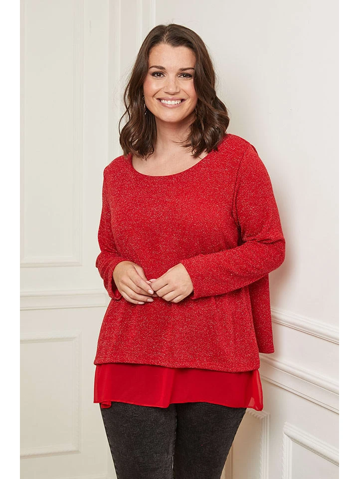 Bluse In Rot/ Bunt 4 Bluse In Rot/ Bunt – Bild 2