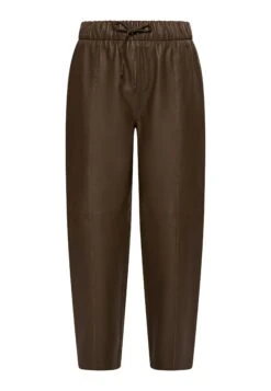 DreiMaster Vintage Lederhose In Taupe