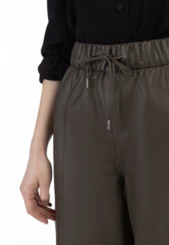 DreiMaster Vintage Lederhose In Taupe -Bekleidungsförderung Laden dreimaster vintage lederhose in taupe 4