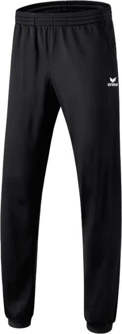 ERIMA Polyester Trainingshose Mit Buendchen In Schwarz