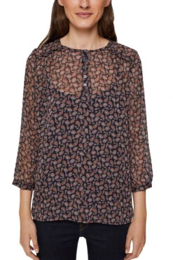 ESPRIT Bluse Mit Paisleyprint Und Unterziehtop Navy 4 -Bekleidungsförderung Laden esprit bluse mit paisleyprint und unterziehtop navy 4 2