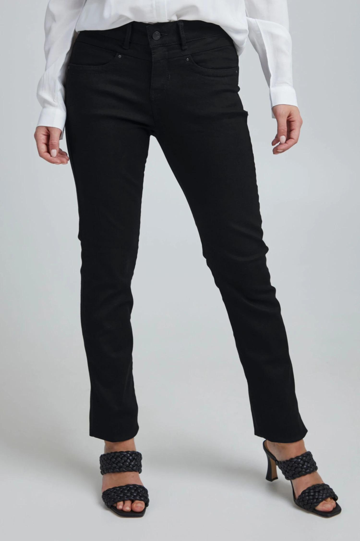 Fransa Straight-Jeans In Schwarz