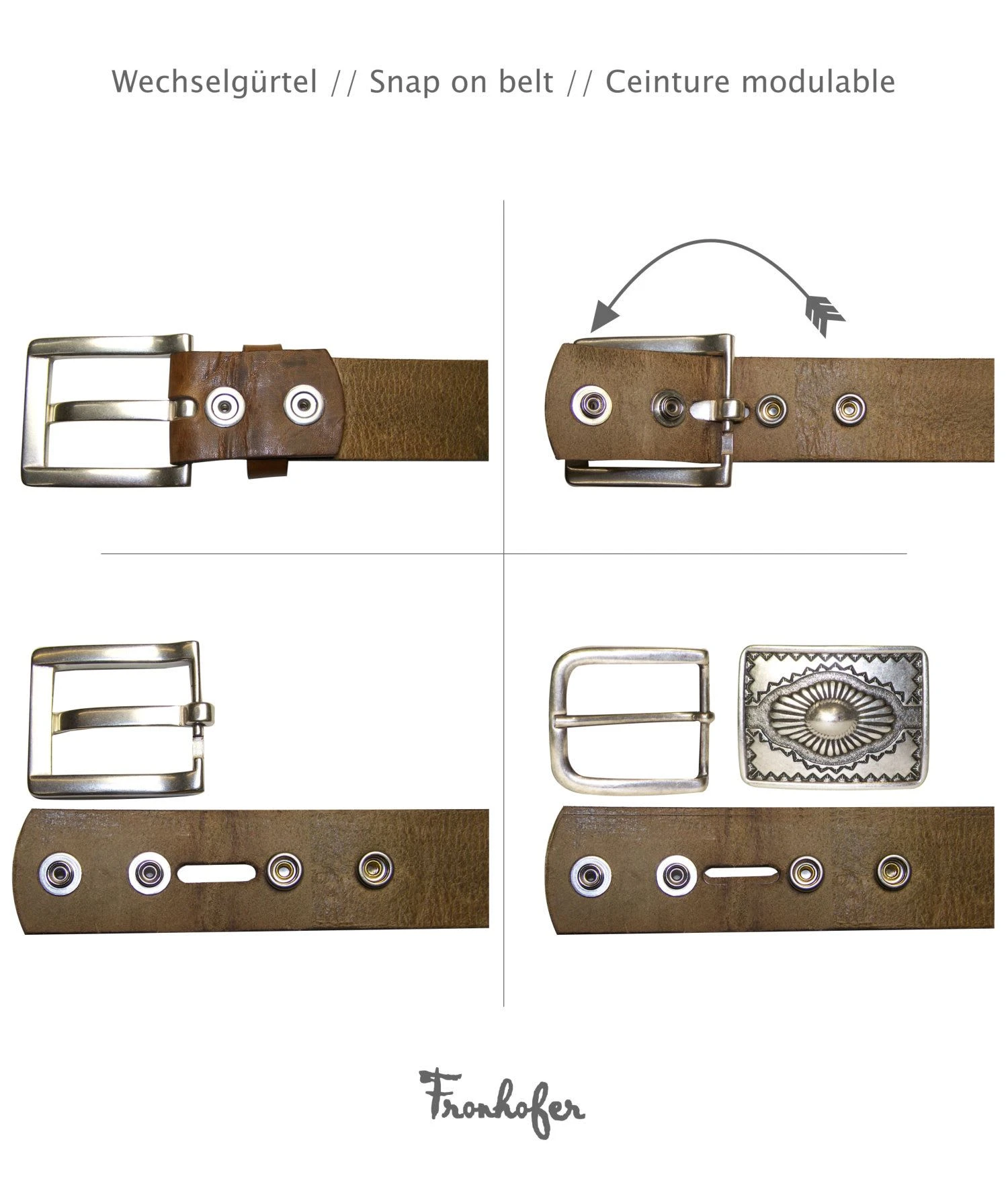 Ledergürtel In Old-Rose 6 Ledergürtel In Old-Rose – Bild 4