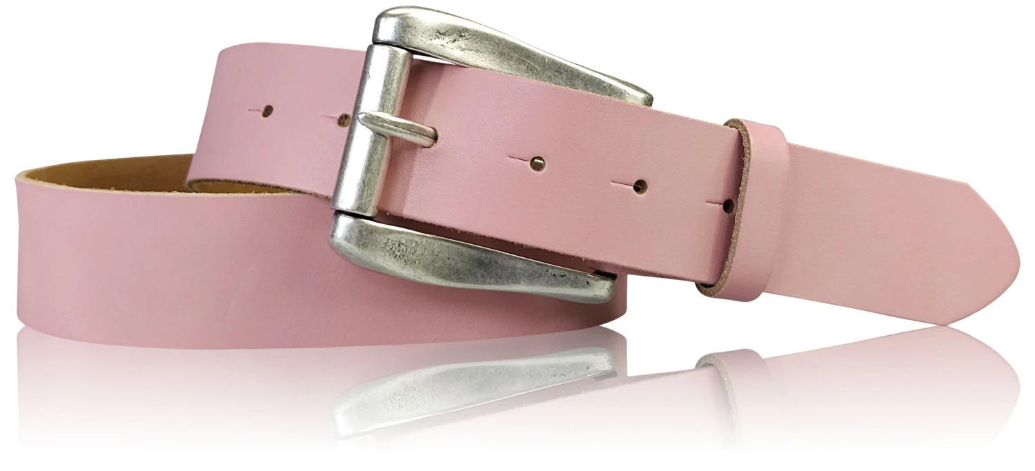 Ledergürtel In Old-Rose 3 Ledergürtel In Old-Rose