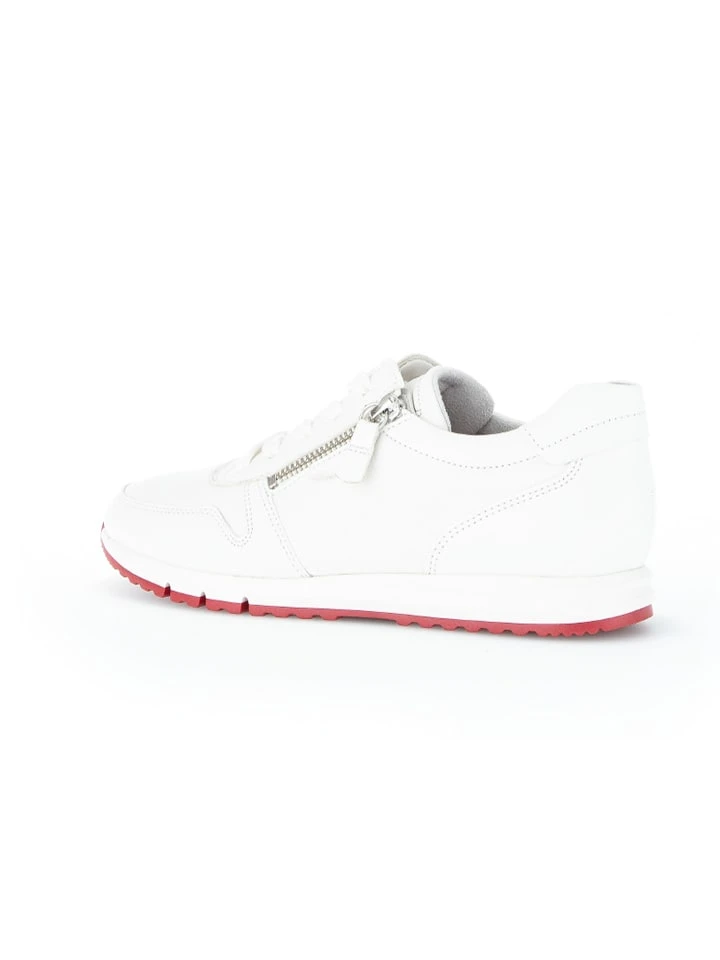 Gabor Leder-Sneakers In Weiß 5 Gabor Leder-Sneakers In Weiß – Bild 3