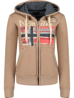 GEOGRAPHICAL NORWAY Sweatjacke "Farlotte" In Beige
