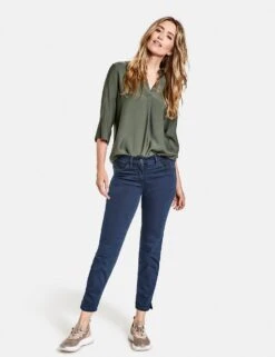 Gerry Weber 5-pocket Cropped Dark Blue Denim -Bekleidungsförderung Laden gerry weber 5 pocket cropped dark blue denim 2