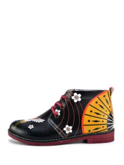 Schnürschuhe In Schwarz/ Bunt -Bekleidungsförderung Laden goby schnurschuhe in schwarz bunt 2