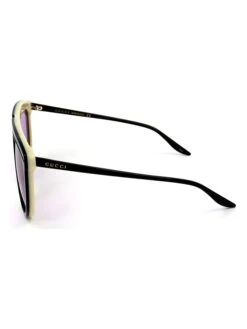 Gucci Damen-Sonnenbrille In Schwarz/ Lila -Bekleidungsförderung Laden gucci damen sonnenbrille in schwarz lila 2