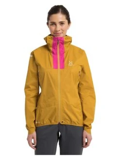 Funktionsjacke "L.I.M GTX" In Ocker/ Pink -Bekleidungsförderung Laden haglofs funktionsjacke l i m gtx in ocker pink 2