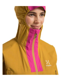 Funktionsjacke "L.I.M GTX" In Ocker/ Pink -Bekleidungsförderung Laden haglofs funktionsjacke l i m gtx in ocker pink 5