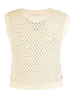 Hailys Sommerlicher Häkelpullunder. Beige -Bekleidungsförderung Laden hailys sommerlicher hakelpullunder beige 2