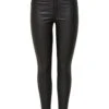 JACQUELINE DE YONG Skinny Jeans Leder Optik Stretch Coated Look In Schwarz -Bekleidungsförderung Laden jacqueline de yong skinny jeans leder optik stretch coated look in schwarz