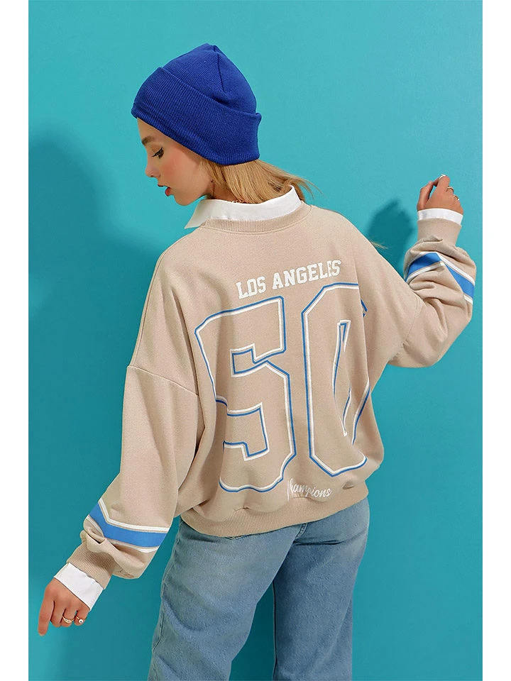 Sweatshirt In Beige 4 Sweatshirt In Beige – Bild 2