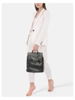 Leder-Rucksack "Montichiari" In Schwarz - (B)31 X (H)37 X (T)15 Cm -Bekleidungsförderung Laden lucca baldi leder rucksack montichiari in schwarz b 31 x h 37 x t 15 cm 3