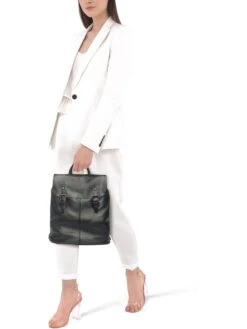 Leder-Rucksack "Montichiari" In Schwarz - (B)31 X (H)37 X (T)15 Cm -Bekleidungsförderung Laden lucca baldi leder rucksack montichiari in schwarz b 31 x h 37 x t 15 cm 6