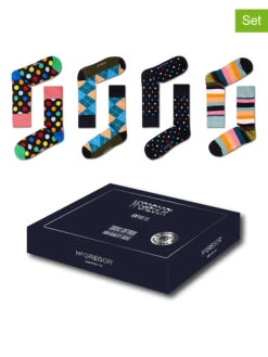 4er-Set: Socken "Fancy" In Bunt