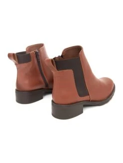 Leder-Ankle-Boots In Hellbraun -Bekleidungsförderung Laden mia loe leder ankle boots in hellbraun 2