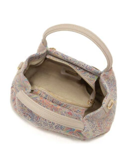 Leder-Henkeltasche "Gonfalone" In Creme/ Bunt - (B)24 X (H)21 X (T)13 Cm -Bekleidungsförderung Laden mia tomazzi leder henkeltasche gonfalone in creme bunt b 24 x h 21 x t 13 cm 3