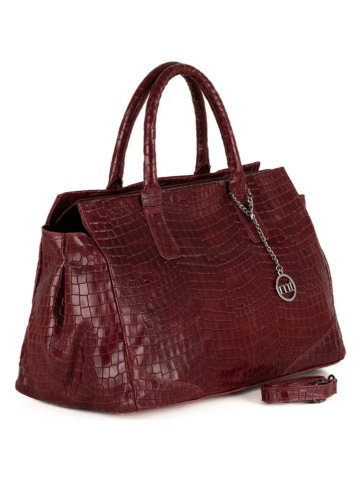 Leder-Henkeltasche "Pozzuoli" In Rot - (B)40 X (H)28 X (T)21 Cm 7 Leder-Henkeltasche "Pozzuoli" In Rot - (B)40 X (H)28 X (T)21 Cm – Bild 5