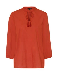 MORE&MORE Baumwollbluse In Orange