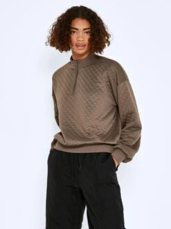 Noisy May Sweatshirt "Nmlondon" In Braun -Bekleidungsförderung Laden noisy may sweatshirt nmlondon in braun 1