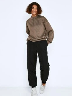 Noisy May Sweatshirt "Nmlondon" In Braun -Bekleidungsförderung Laden noisy may sweatshirt nmlondon in braun 2