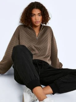 Noisy May Sweatshirt "Nmlondon" In Braun -Bekleidungsförderung Laden noisy may sweatshirt nmlondon in braun 4