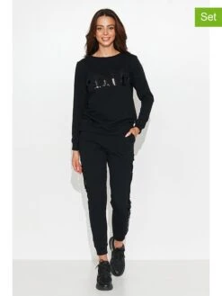 2tlg. Outfit In Schwarz