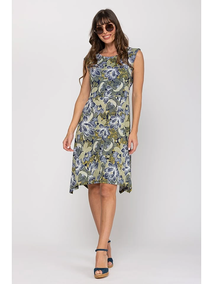 Kleid In Oliv/ Schwarz 3 Kleid In Oliv/ Schwarz