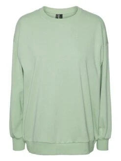 Pieces Sweatshirt In Hellgrün